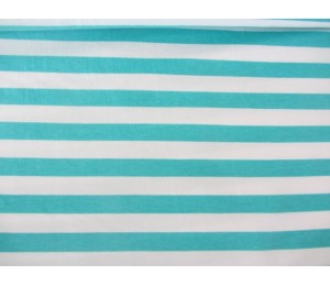 Jersey Ringel 1,5cm weiß dunkelmint Kombistoff